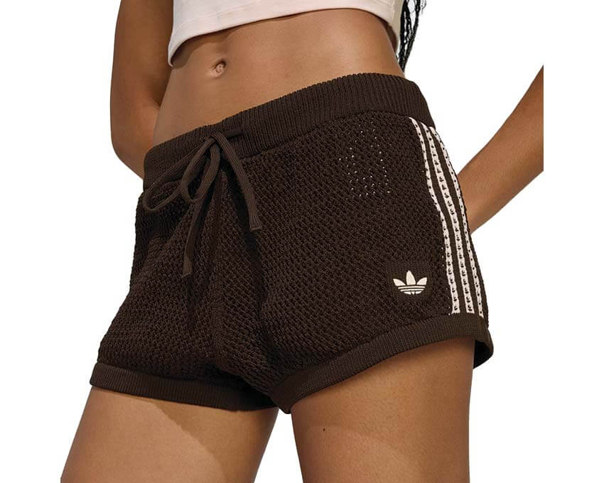 Adidas Crochet Shorts "Aurora Coffee" - Image 2