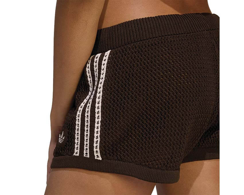 Adidas Crochet Shorts "Aurora Coffee" - Image 3
