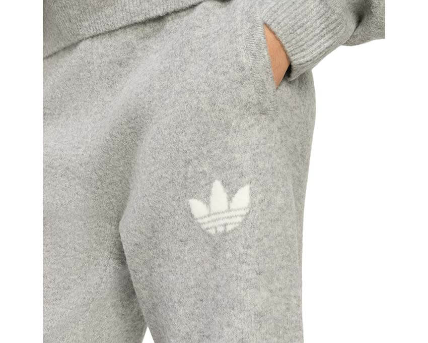 Adidas Knitted Pants "Medium Grey Heather" - Image 4