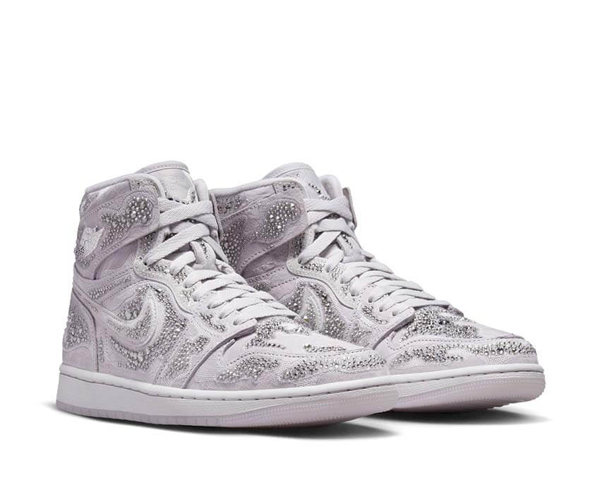Air Jordan 1 Retro Hi OG W Swarovsky "Vast Grey" - Image 3
