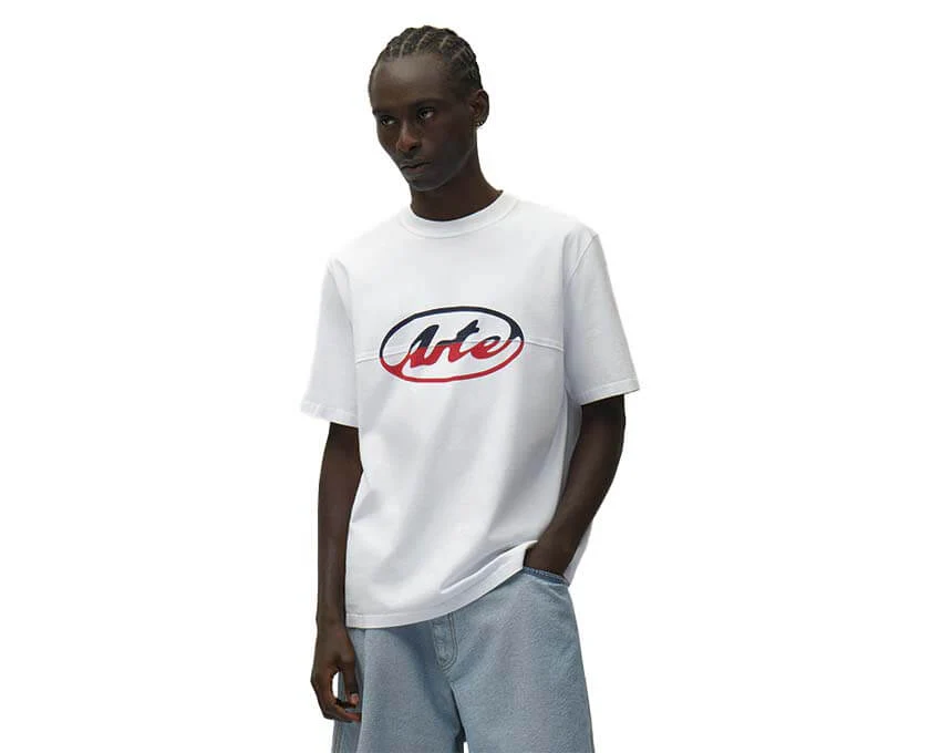Arte Circle Logo Cut T-shirt "White" - Image 2