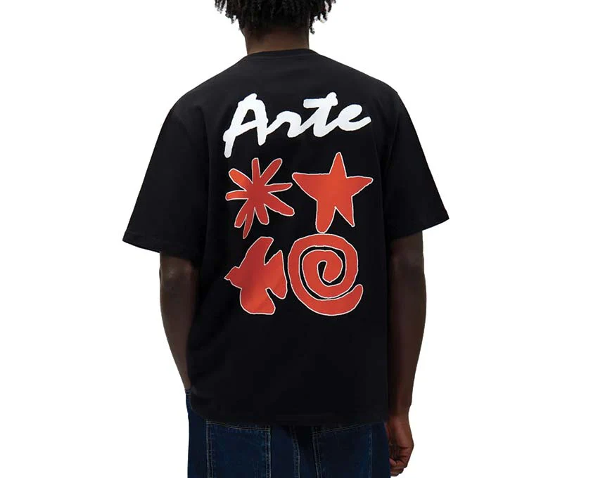 Arte Elements Print T-shirt "Black" - Image 2