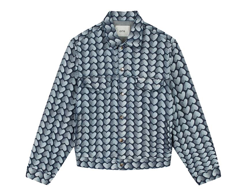 Arte Jean Allover Heart Jacket