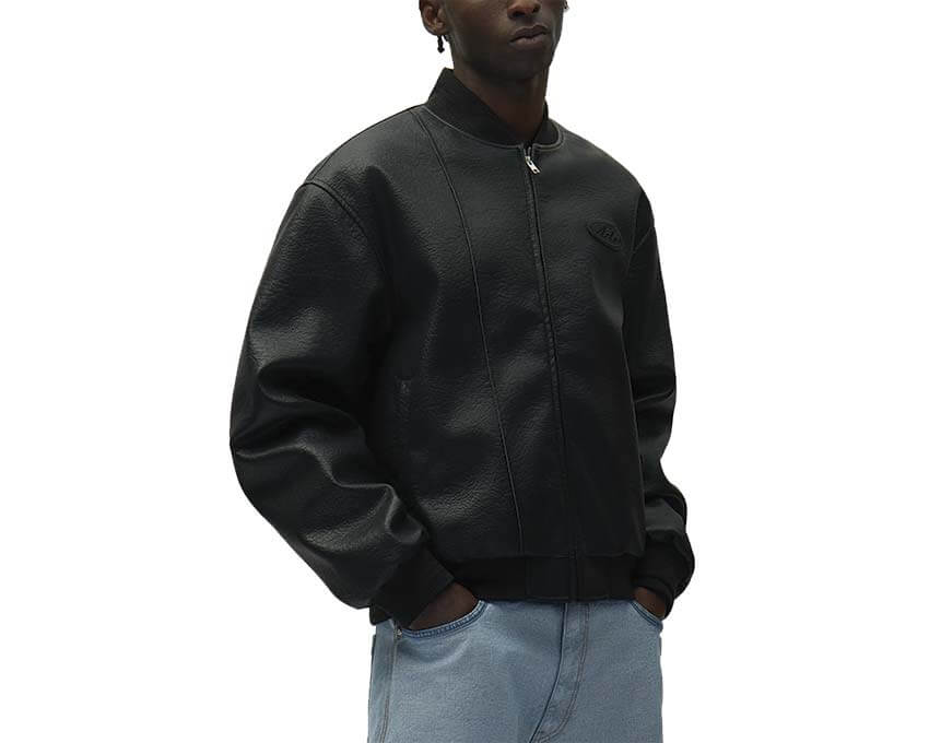 Arte Leather Varsity Jacket