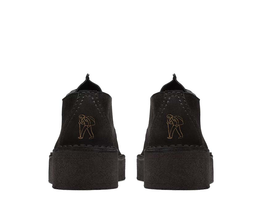 Clarks Trek Wedge Suede "Black" - Image 3