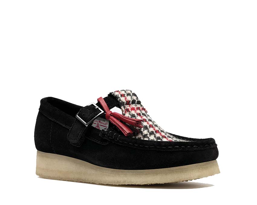Clarks Wallabee T Bar "Black Tweed Combination" - Image 2