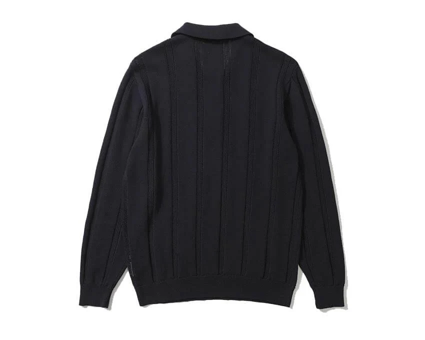 Edmmond Studios Knitted Polo "Navy" - Image 2
