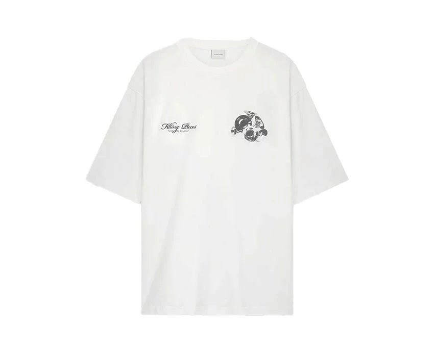Filling Pieces T-shirt Boxy Bouquet "White"