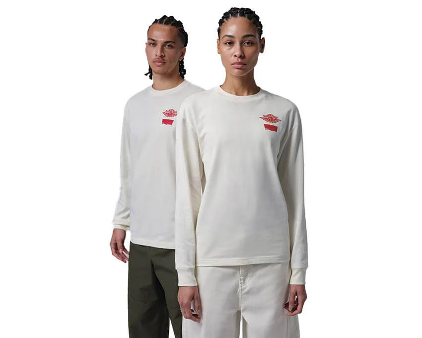 Jordan x Levi's® Long Sleeve T-Shirt "Pale Ivory"