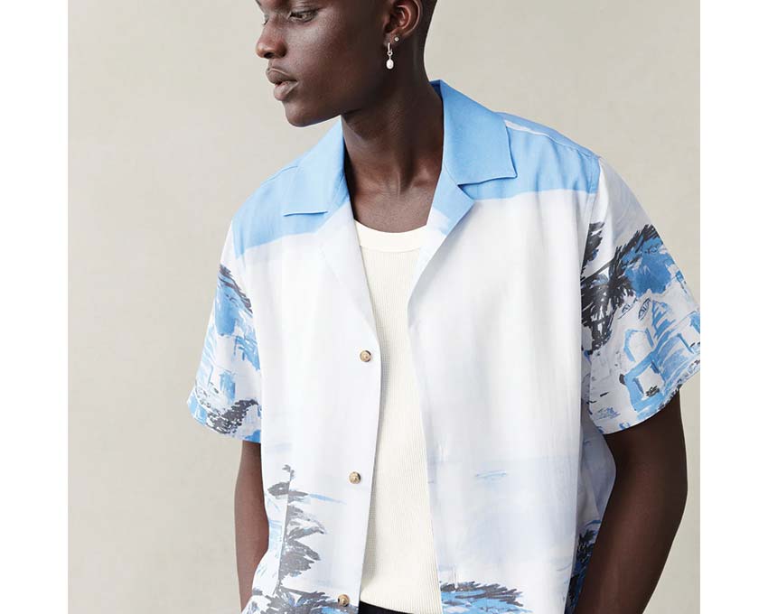 Les Deux Coastal AOP SS Shirt - Image 4