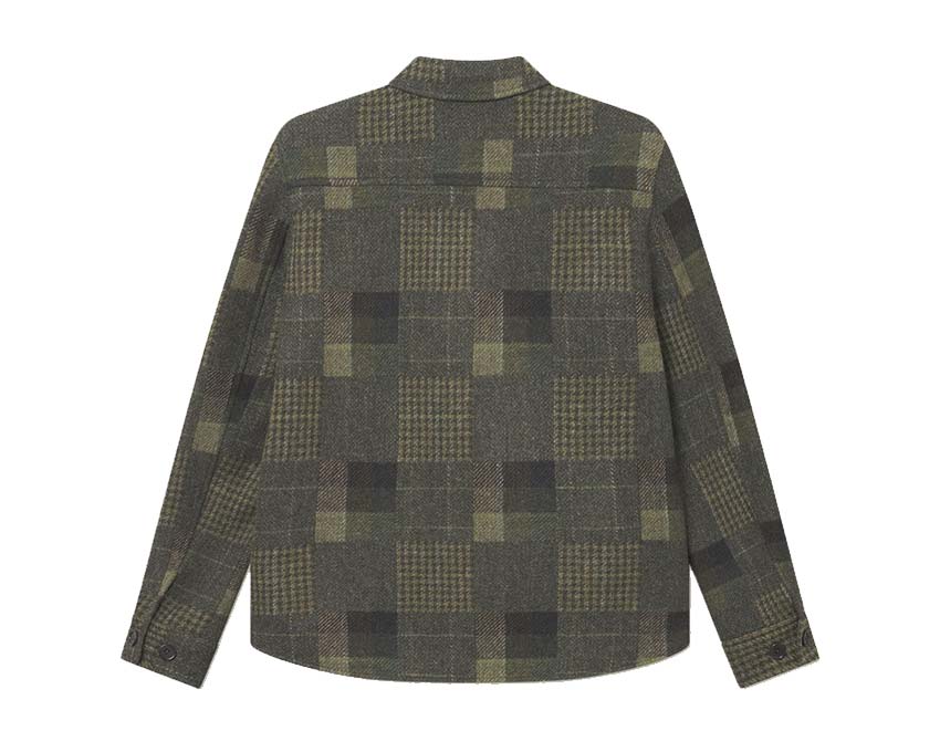 Les Deux Kody Patchwork Wool Overshirt - Image 2