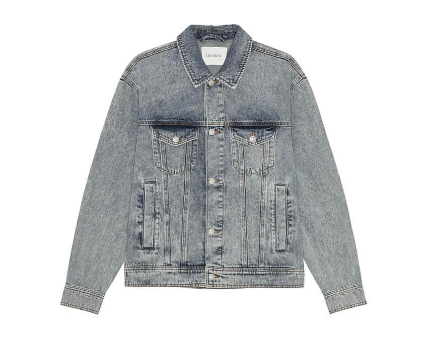 Les Deux Rally Ice Blue Denim Jacket