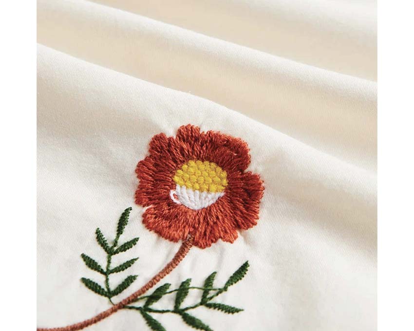 Portuguese Flannel Embroidery Flowers Shirt - Image 2