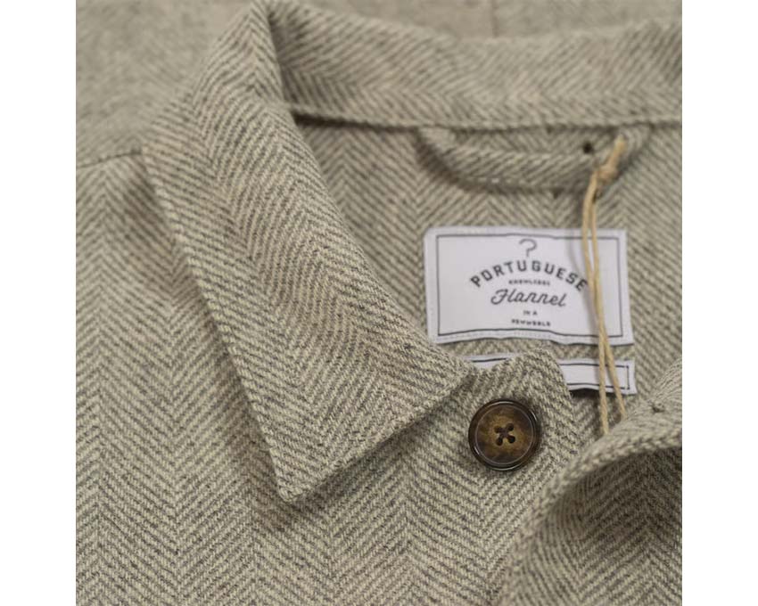 Portuguese Flannel Labura Herringbone Wool - Image 2