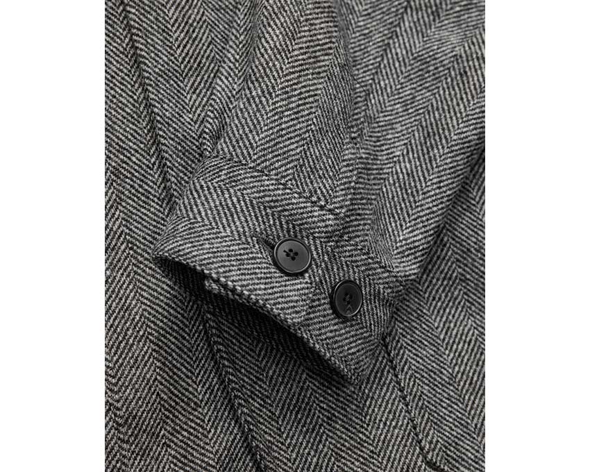 Portuguese Flannel Labura Herringbone Wool - Image 4