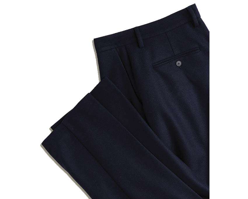 Portuguese Flannel Single Pleat Trousers - Image 4