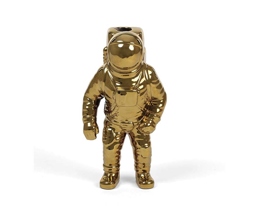 Seletti Cosmic Diner Starman Vase Gold