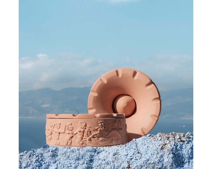 Seletti Magna Graecia Terracotta Ashtray Dialogues - Image 2