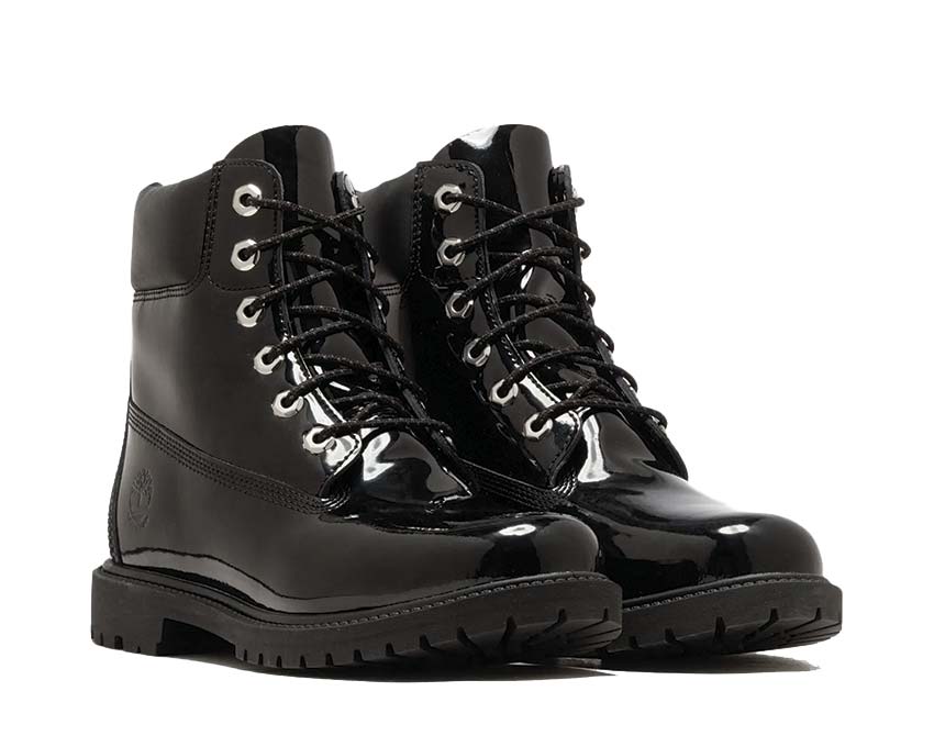Timberland Premium 6 Inch Lace Up Waterproof "Black Patent Leather" - Image 2